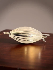 ESTATE VINTAGE ORO GIALLO MASSICCIO 18K CHIUSURA A COSTINE PERLE PERLINE FILI #7974 - Foto 1 di 4