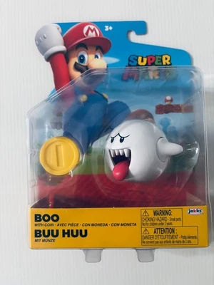 Boneco Super Mario - Boo com moeda - Jakks Pacific - Selado - Imagem 1 de 4