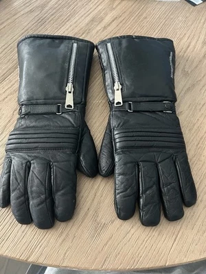 Harley Davidson Motorcycles Black Leather  Riding Gloves Mens  S - Image 1 of 4