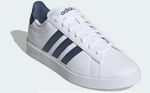 Adidas Grand Court Classic Herren # 13 Sport Sneaker 3 Streifen Navy Weiß ID2953 - Bild 1 von 12
