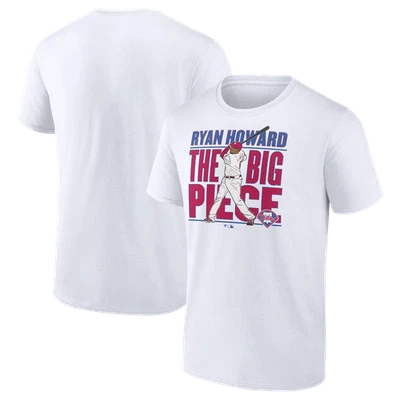 Men's Fanatics Ryan Howard White Philadelphia Phillies Cooperstown Collection - Image 1 of 3