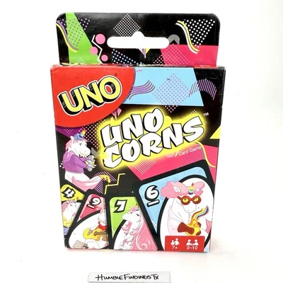 NEW UNO Uno-Corns Unicorns 2017 Card Game Mattel Discontinued Special Edition - Image 1 of 4