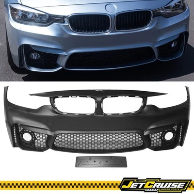 Fits 14-20 BMW F32 F33 F36 4 Serie M4 Style Front Bumper Conversion W/ Fog Cover - Image 1 of 4