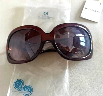 GAFAS DE SOL BVLGARI MARCO MARRÓN MODELO P2006 TALLA 61 17 118 HECHAS EN ITALIA Foto 1 de 4