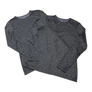 Climate Right Cuddle Duds Base Layer Womens M Animal Leopard Black Stretch - Picture 1 of 8
