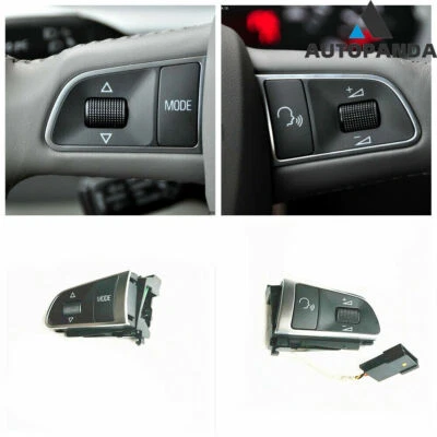 R&L Steering Wheel MFSW Control Switch 4E0951527AE/H For Audi 2007-10 A8 Quattro Foto 1 de 4
