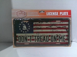 Country Side Products Metal License Plate/Don't Tread On Me - Picture 1 of 2