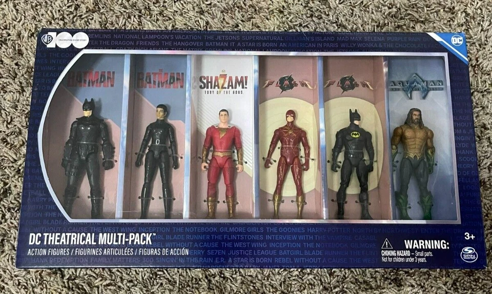 DC Comics WB 100 Years Anniversary Theatrical Multi-Pack LE 6 Figure Set