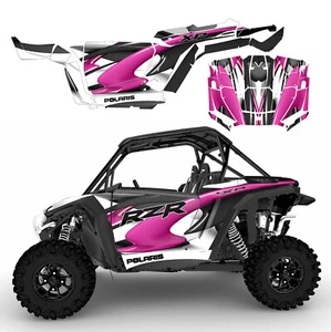 2024 - 2025 Polaris RZR XP 1000 Kit Calcomanías Gráficas 24 Mil Vinilo 1533 Rosa - Imagen 1 de 21