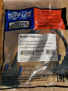 Tripp Lite P560-001 1ft DVI-D  Dual Link TMDS Monitor Cable - Picture 1 of 4