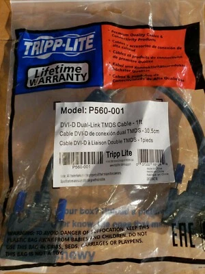 Tripp Lite P560-001 1ft DVI-D  Dual Link TMDS Monitor Cable - Image 1 of 4