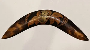 Pokerwork Boomerang — Koala in a Tree - Picture 1 of 5