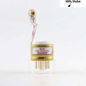 Un tubo de vacío chapado en oro EL32 (TO) 6V6 6P6P convertidor enchufe - Imagen 1 de 12
