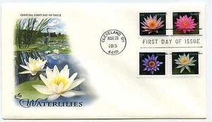 4964-67 Waterlilies on one ArtCraft FDC  - Picture 1 of 1