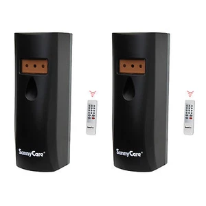 2 Pcs SunnyCare #6026B Black ABS Plastic Remote Control Air Refresher Dispenser - Picture 1 of 2
