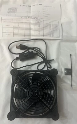 Ultra Quiet 120mm USB Cooling Fan Dual Ball Bearings with Speed Controller - Image 1 of 4