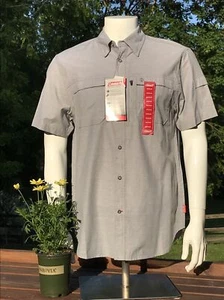 Coleman Quick Dry Mens Shirt M UPF 30 Short Sleeve Outdoor $60 NWT Button Up - Picture 1 of 11