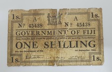 FIJI 1 SHILLING 1942 BANKNOTE