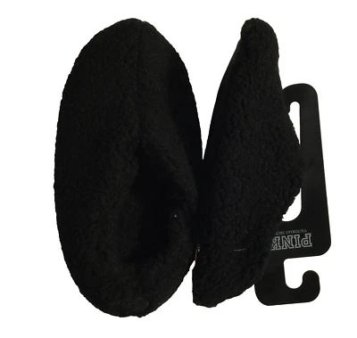 Nuevo Victoria's Secret ROSA Zapatillas Sherpa Botines Negro Talla Mediana 7-8 Foto 1 de 4