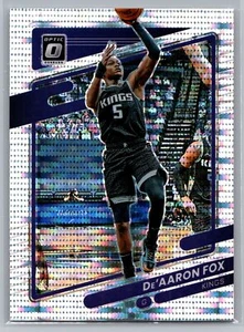 2021-22 Donruss Optic #85 De'Aaron Fox Silver Pulsar Prizm Exclusive - Picture 1 of 2