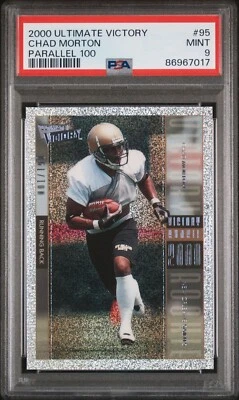 Chad Morton - 2000 Ultimate Victory Parallel 100   PSA 9   #61/100 - Image 1 of 2
