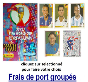 IMAGE STICKERS FOOTBALL VIGNETTES - SOCCER SANDWICHES - KOREA JAPAN 2002 - to choose from