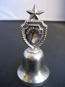 SANTA CRUZ A HAPPY CHARM hand made souvenirs miniature bell - Picture 1 of 7