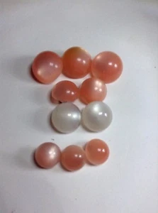 Vintage Perlit/Zelluloid Knöpfe Set Rosa - Bild 1 von 1
