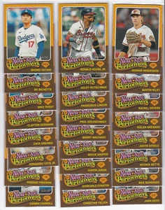2024 Topps Heritage NEW AGE PERFORMERS Complete Insert Set (all 25 cards) - Picture 1 of 7