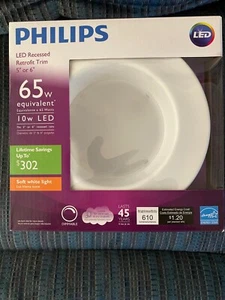 Philips 65 Watt Equivalent 5-6 in. LED Dimmable, Soft White - Picture 1 of 2