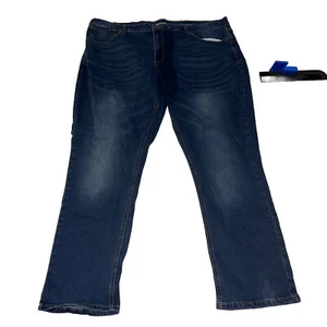 Across The Pond Mens Signature Line Classic Straight Jeans Blue Denim 44 X 30 - Picture 1 of 12
