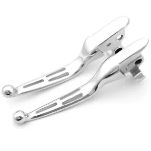 Palancas de embrague de freno cromadas aptas para Harley Touring Street Glide Road King 08-2013 - Imagen 1 de 12