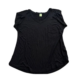 Honeydew Medium Black Short sleeve Pocketed Sleep Tee Womens Medium NEW (No tags - Picture 1 of 12