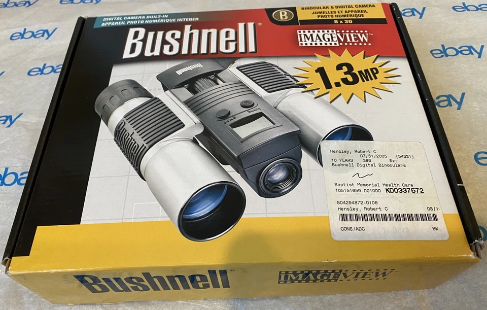 Bushnell Binoculars Built-In Digital Camera 8x30 Model #11-8313 - Image 1 of 4