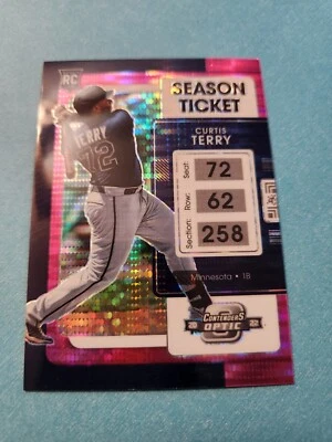 CURTIS TERRY 2022 PANINI CONTENDERS  OPTIC  PINK PULSAR #13 RC TWINS - Image 1 of 2
