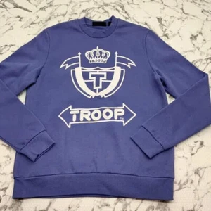 Men's Troop Lilac Purple | White Crewneck Sweater NWT - Picture 1 of 2