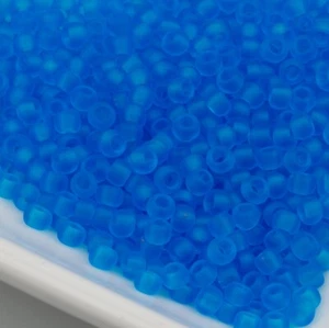 Toho Semi Perline 8/0 Blu Trasparente Opaco 15g #16F 10642121 - Foto 1 di 1