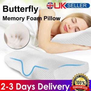 Memory Foam Pillow Groove Neck Back Head Support Cervical Pillows - Picture 1 of 17