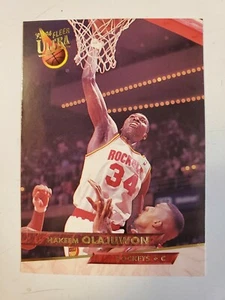 '93-94 Fleer Ultra Hakeem Olajuwon Houston Rockets #76 Basketball Card Authentic - Picture 1 of 2