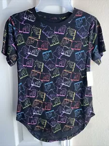MTV Music Television Juniors' Scoop Neck Graphic T-Shirt Black XS (1) New - Picture 1 of 7
