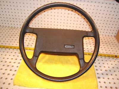 Volvo 244 1978 front black Steering Genuine OEM  1 Wheel with top Horn 1 Pad - Image 1 of 4