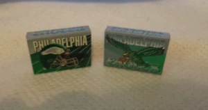 PHILADELPHIA EAGLES--2 BOXES OF MATCHES--STRIPES-NEW NEVER USED--SIZE 2 X 2 1/4" - Picture 1 of 1