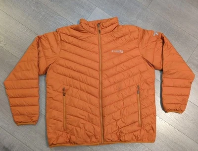 Columbia Omni-Heat Titanio Térmico Naranja Invierno Puffer Chaqueta Abrigo Talla 2XL LEER Foto 1 de 4