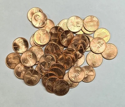 1993 D Lincoln Memorial Penny Roll Red BU Cent Brilliant Uncirculated Coin #A356 - Image 1 of 4