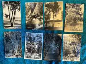 Lote de postales RPPC Michigan Gaylord Otsego Lake Wequetonsing Harbor Springs foto - Imagen 1 de 6