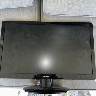 Acer S200HL Abd Black 20 in 16:9 1920x1080 VGA LCD Display Monitor Untested - Image 1 of 3