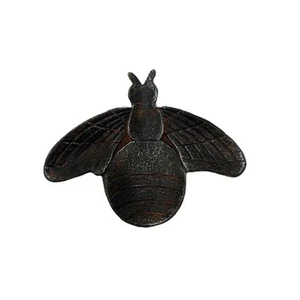 Gusseisen schwarz Biene geformt Schmuck Schale rustikal Dekor oder Wandkunst Vintage Stil - Bild 1 von 4