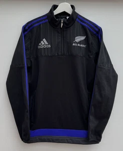 Neuseeland All Blacks Rugby Jacke Adidas 2015 1/4 Reißverschluss Herren Small S - Bild 1 von 12