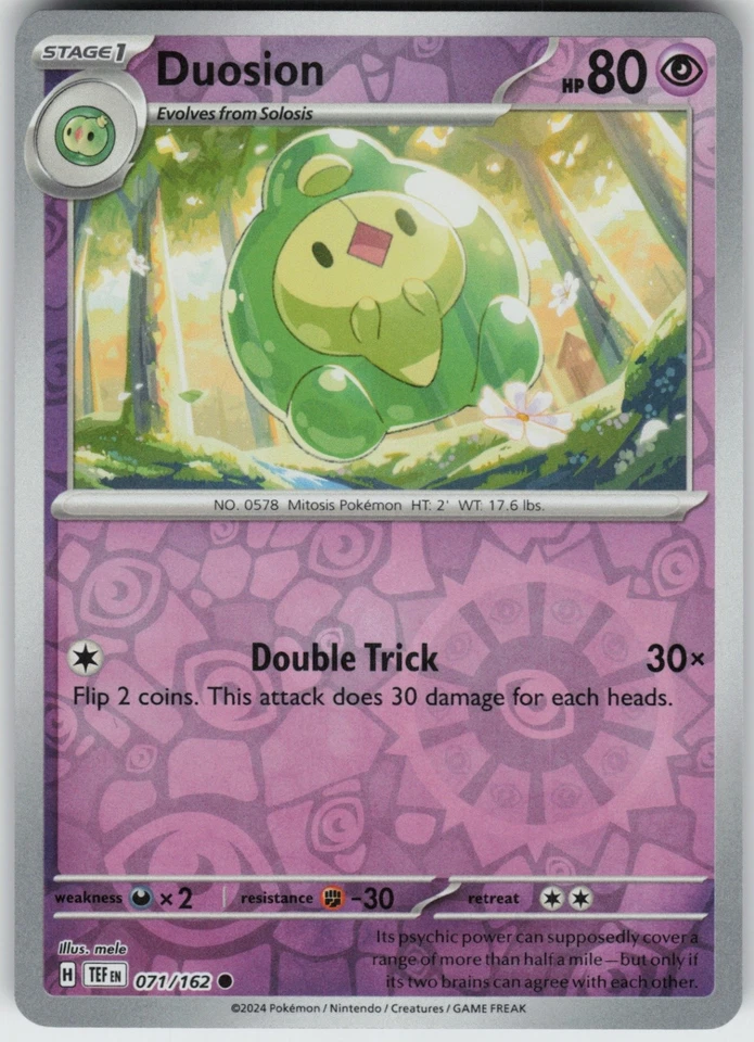 Reverse Holo Duosion 071/162 Common SV05: Temporal Forces NM - Image 1 of 1