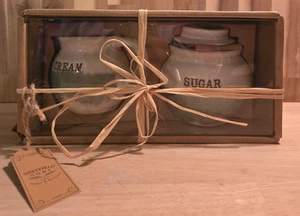 Sheffield Haus und Küche Sahne und Zucker Geschenkset blau/weiß NEU - Bild 1 von 5